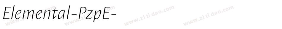 Elemental-PzpE字体转换