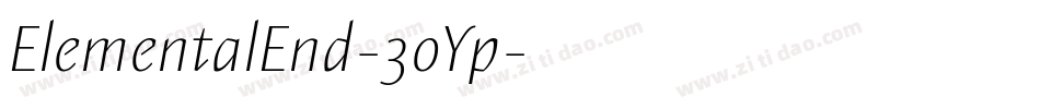 ElementalEnd-3oYp字体转换