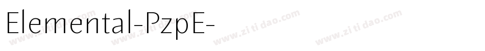 Elemental-PzpE字体转换