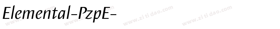Elemental-PzpE字体转换