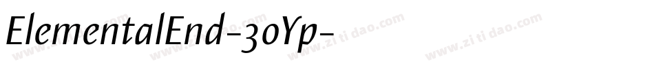 ElementalEnd-3oYp字体转换