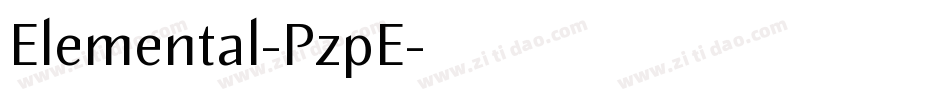 Elemental-PzpE字体转换