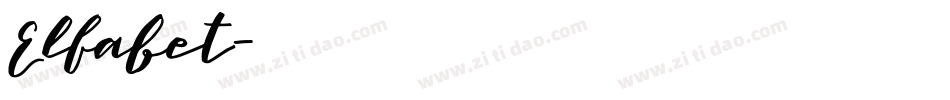 Elfabet字体转换