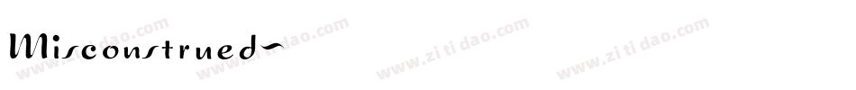 Misconstrued字体转换
