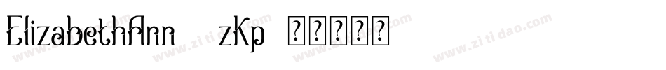 ElizabethAnn-3zKp字体转换