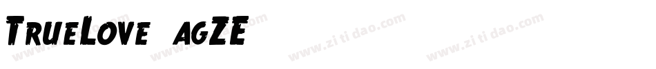 TrueLove-agZE字体转换