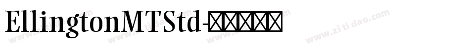 EllingtonMTStd字体转换