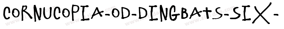 Cornucopia-od-Dingbats-Six字体转换