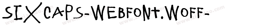 SixCaps-webfont.woff字体转换