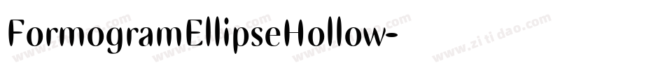 FormogramEllipseHollow字体转换