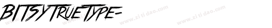 BITSYTrueType字体转换