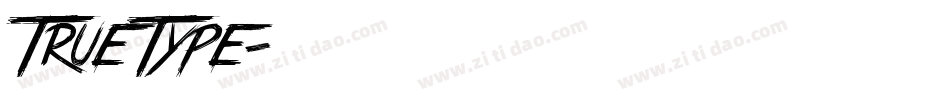 TrueType字体转换