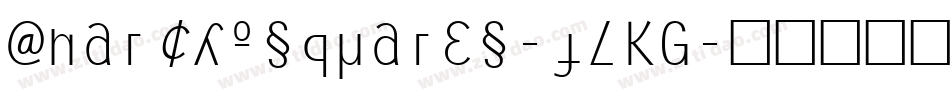 Anarchosquares-jLKG字体转换