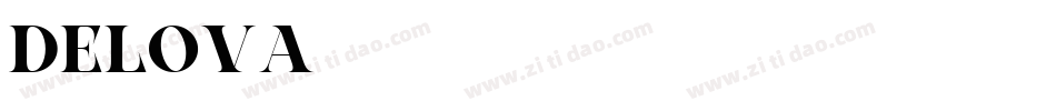 DELOVA字体转换