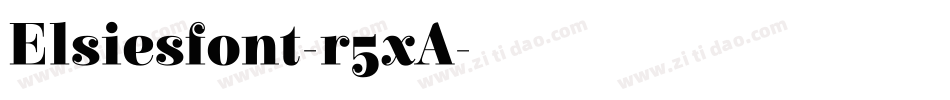 Elsiesfont-r5xA字体转换