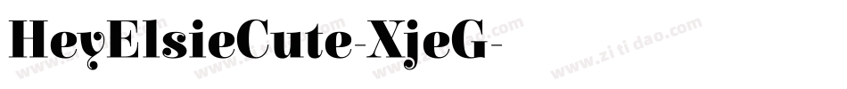 HeyElsieCute-XjeG字体转换