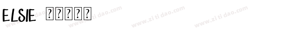elsie字体转换