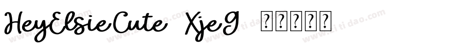 HeyElsieCute-XjeG字体转换