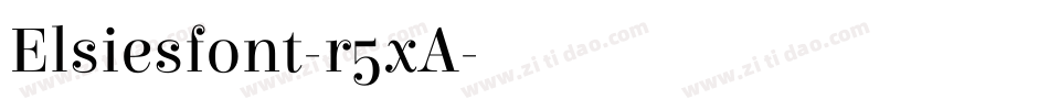 Elsiesfont-r5xA字体转换