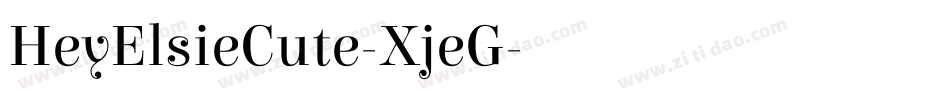HeyElsieCute-XjeG字体转换