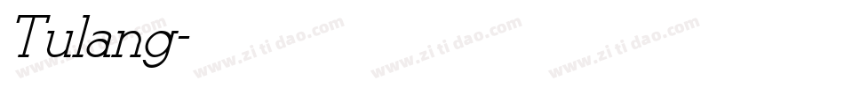 Tulang字体转换