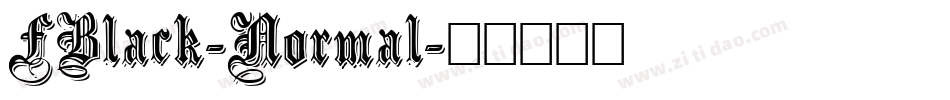 FBlack-Normal字体转换