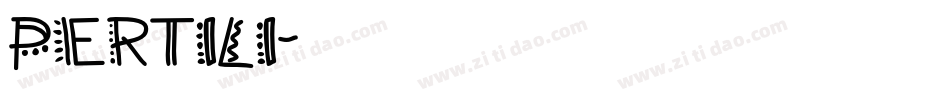 PERTILI字体转换