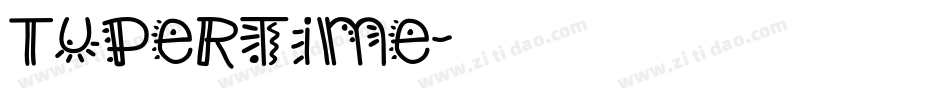 Tupertime字体转换
