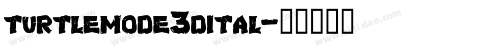 turtlemode3dital字体转换