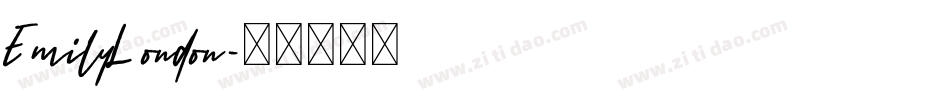 EmilyLondon字体转换