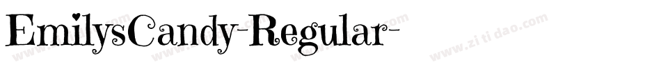 EmilysCandy-Regular字体转换