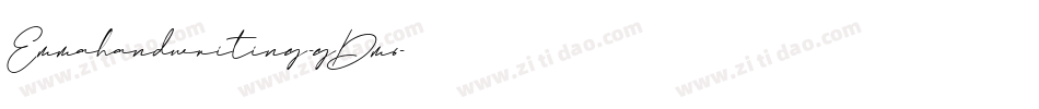 Emmahandwriting-gDm6字体转换