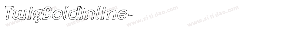 TwigBoldInline字体转换