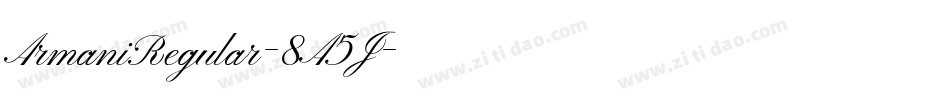 ArmaniRegular-8A5J字体转换