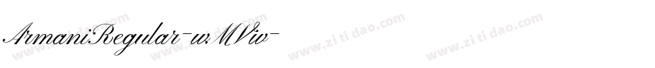 ArmaniRegular-wMVw字体转换