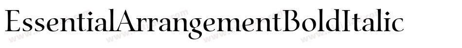 EssentialArrangementBoldItalic-pvwd字体转换