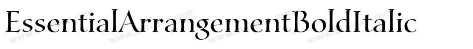 EssentialArrangementBoldItalic-pvwd字体转换