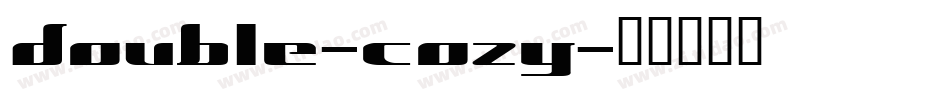 double-cozy字体转换