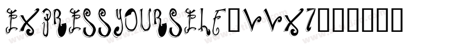 ExpressYourself-vVx7字体转换
