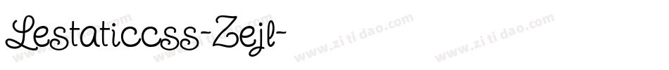 Lestaticcss-Zejl字体转换