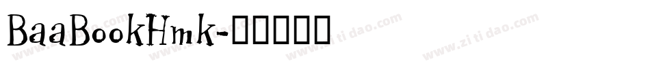 BaaBookHmk字体转换