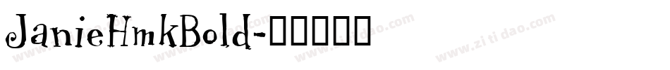 JanieHmkBold字体转换