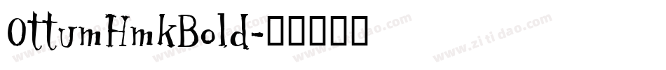 OttumHmkBold字体转换