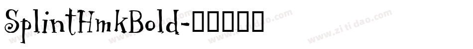 SplintHmkBold字体转换
