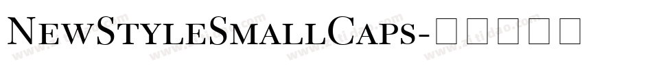 NewStyleSmallCaps字体转换