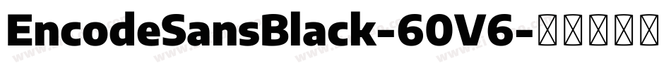 EncodeSansBlack-60V6字体转换