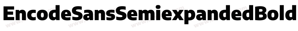 EncodeSansSemiexpandedBold-02wz字体转换