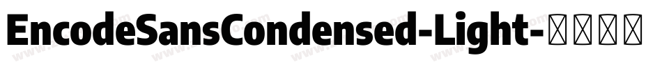 EncodeSansCondensed-Light字体转换