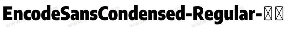 EncodeSansCondensed-Regular字体转换