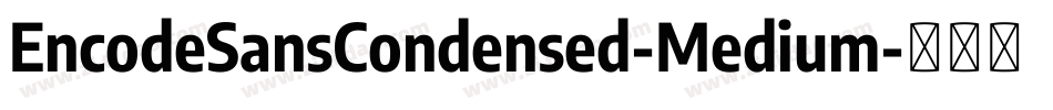 EncodeSansCondensed-Medium字体转换